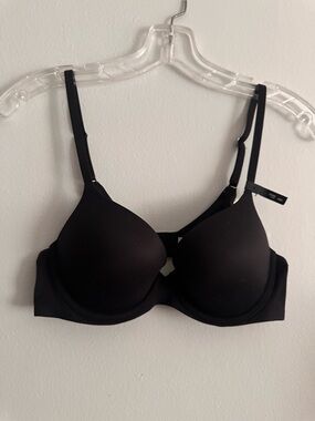 Aerie Sunnie Push Up Demi Bra Black 36A Real Good NWT